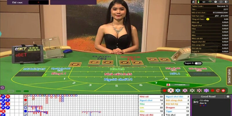 Mỗi ván đấu bắt đầu bằng việc Dealer chia cho cả cửa Player và Banker hai lá bài